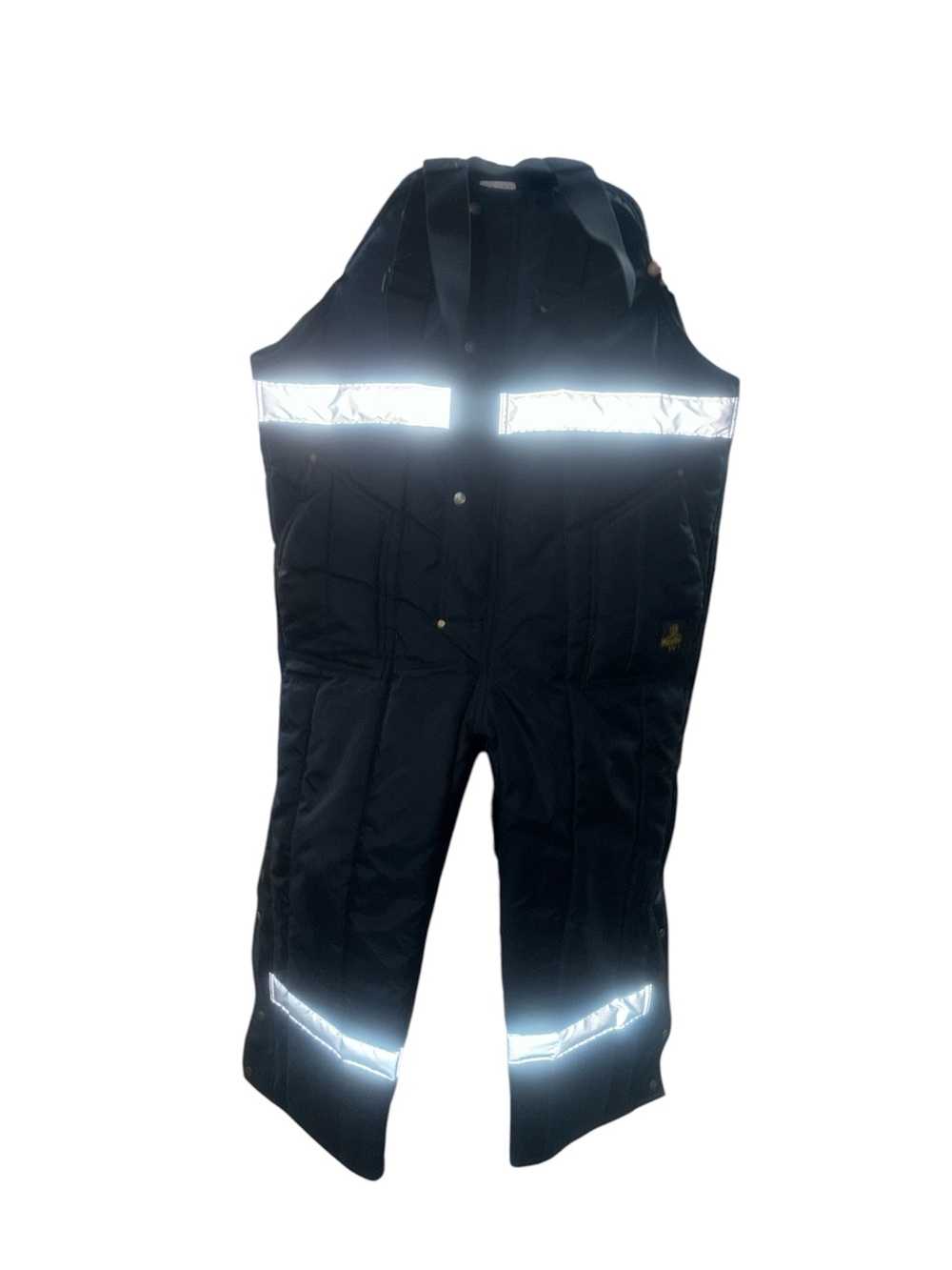 High-Visibility Black Insulated Work Overalls